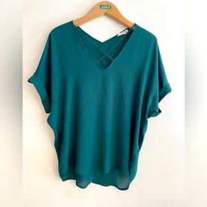 Women’s Blouse, size Small, Emerald Green